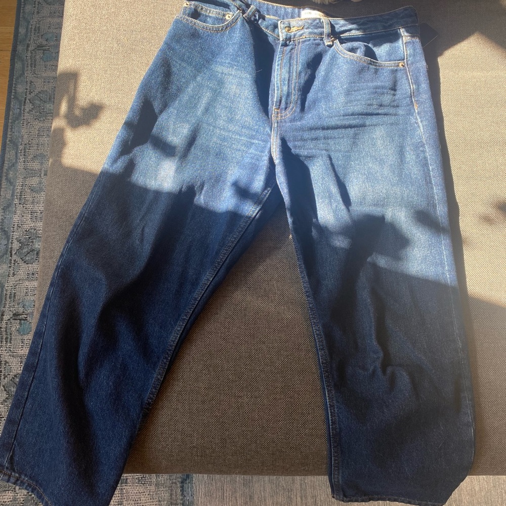 ASOS High-Waist Straight Leg Jeans